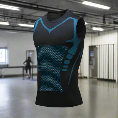 Haut de Compression - GymSleevelessShirt™ - Noir Néon - GymVibe Outfit