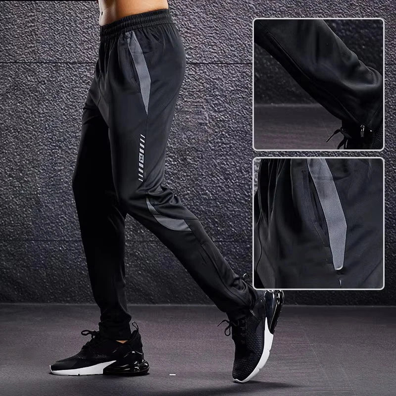 Pantalon sport homme - MenSportPants™ - Noir&Gris - GymVibe Outfit